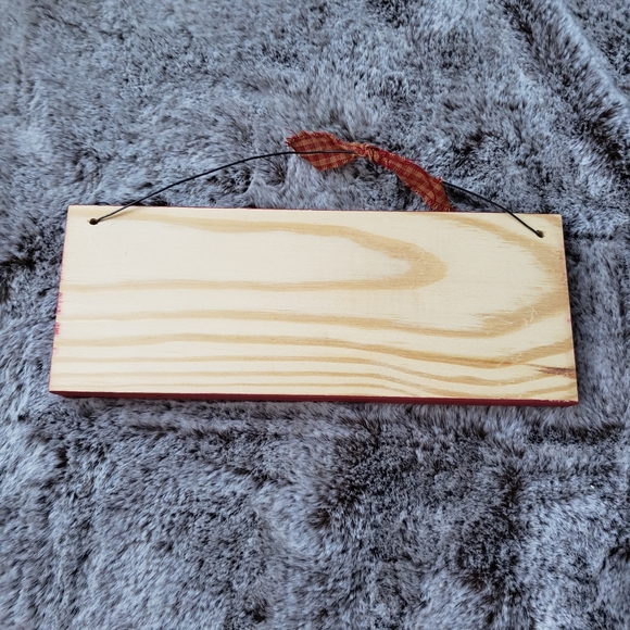 Red Rustic Country Sign - Picture 6 of 6